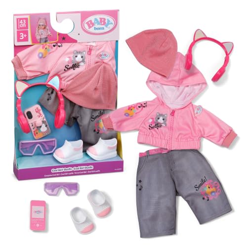 BABY born Tenue Relax 43 cm, Compatible Click & Play