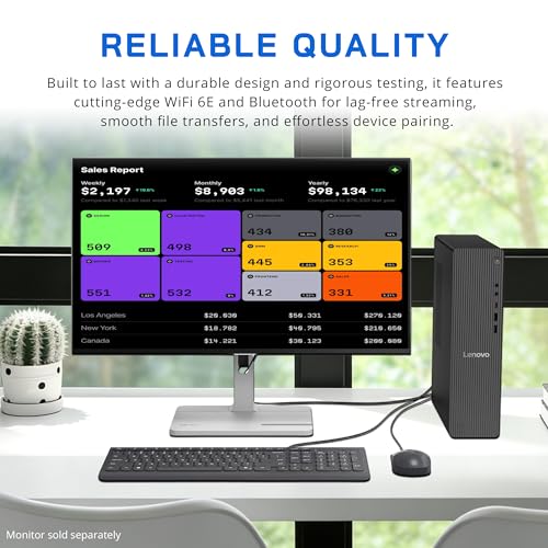 Image of Lenovo IdeaCentre Business Tower Desktop, Intel Core Ultra 7 265, 32GB DDR5, 2TB Storage (1TB SSD+ 1TB Docking Station Set), Copilot AI, Wi-Fi 6E, RJ-45, Wired Keyboard & Mouse, Windows 11 Pro, Gray
