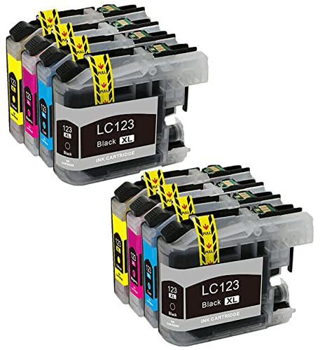 Bergsan Druckerpatronen Kompatibel mit Brother LC-123 LC123 XL für MFC-J6520DW MFC-J6720DW MFC-J6920DW MFC-J870DW DCP-J132W DCP-J152W DCP-J172W DCP-J4110DW DCP-J552DW DCP-J752DW MFC-J245 J4410DW Cover