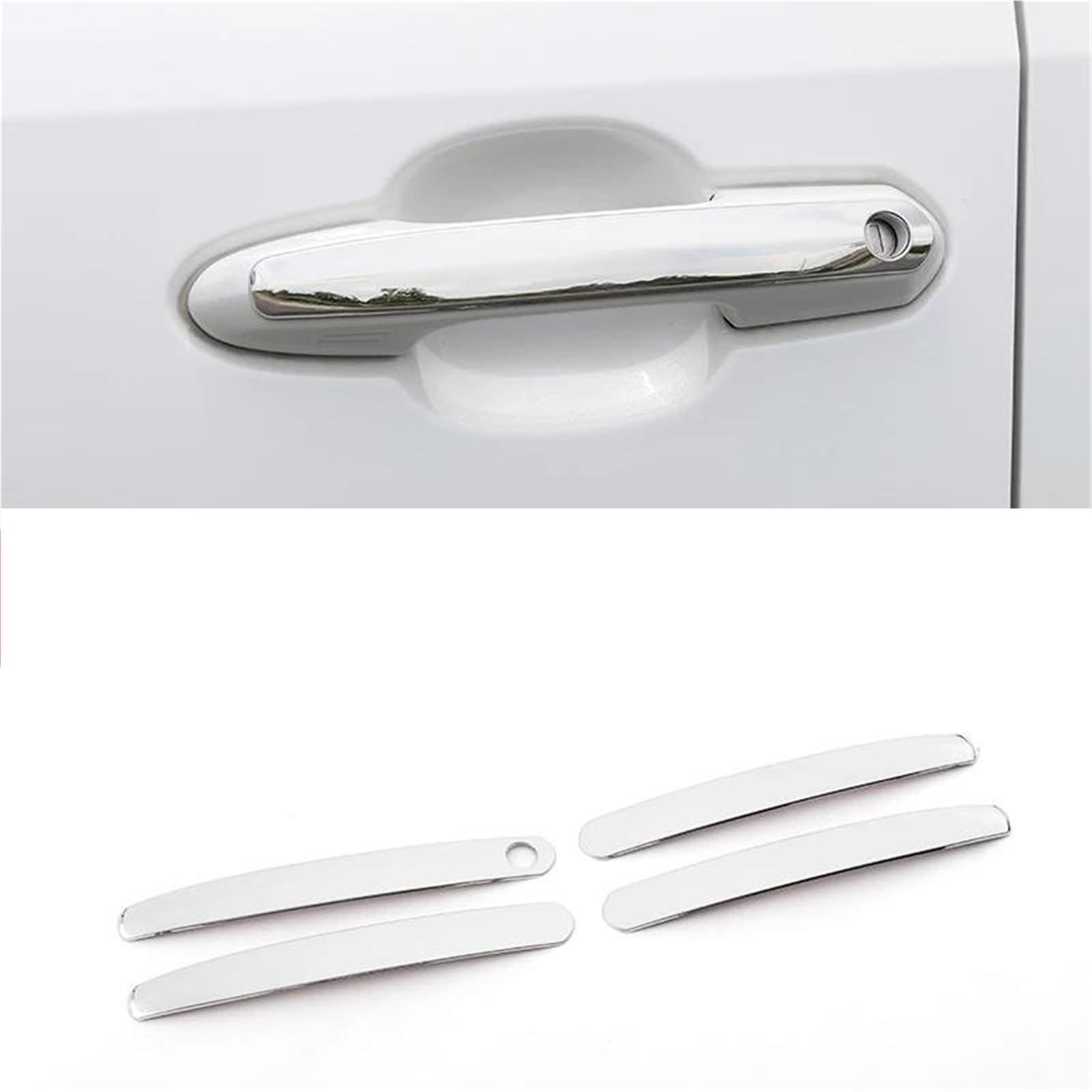 Noheeu Style 2 Car Exterior Door Handle Cover Sticker Decorative Lock For Toyota Rav4 Xa50 2019-2024(Style 2)