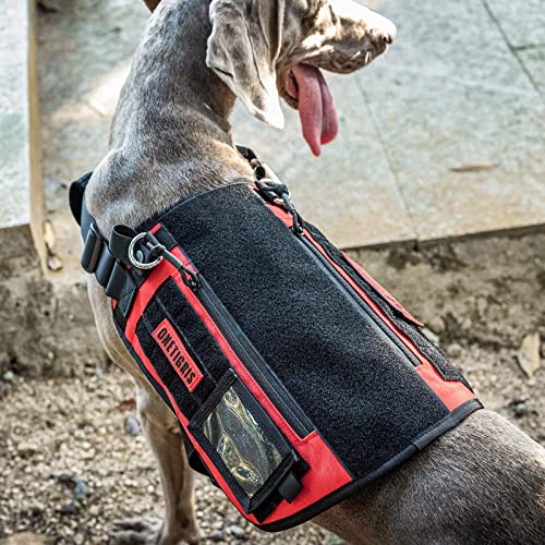 OneTigris Colete Para Cães De Serviço, Arnês Tático Para Cães UTX Fivela De Liberação Rápida, Alça R