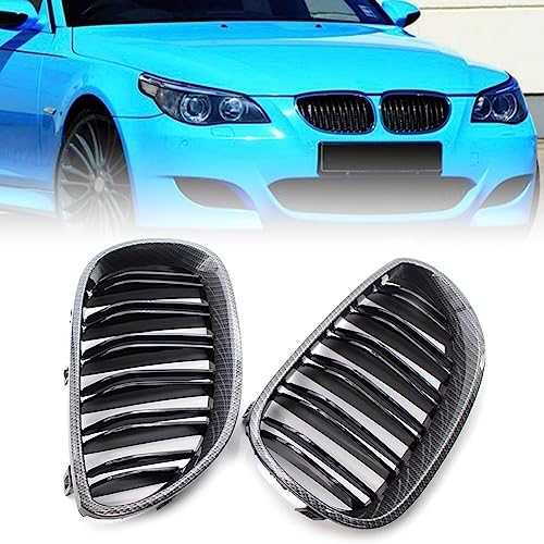 Calandre avant double latte pour BMW E60 E61 2004-2010 grille aération pare-chocs - 2