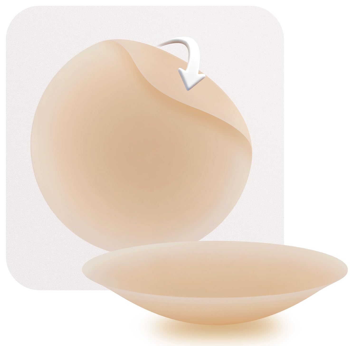 Nipple Covers for Women Reusable Seamless Self Adhesive Silicone Bra Breast Leaves A-DD for Strapless Dress-image-15