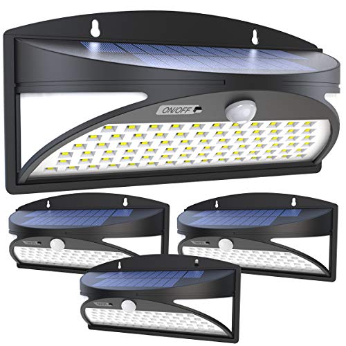 Solar Motion Sensor Lights, Holan 12 LED Waterproof Solar Powered Security Light Outdoor Wall Light for Garden, Fence, Patio, Deck, Yard, Driveway, Stairs, 2 Pack