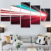 SIGNWIN 5 Panel Canvas Wall Art Organic Arrangement Modern Artwork for Home Decorations Ready to Hang - 60