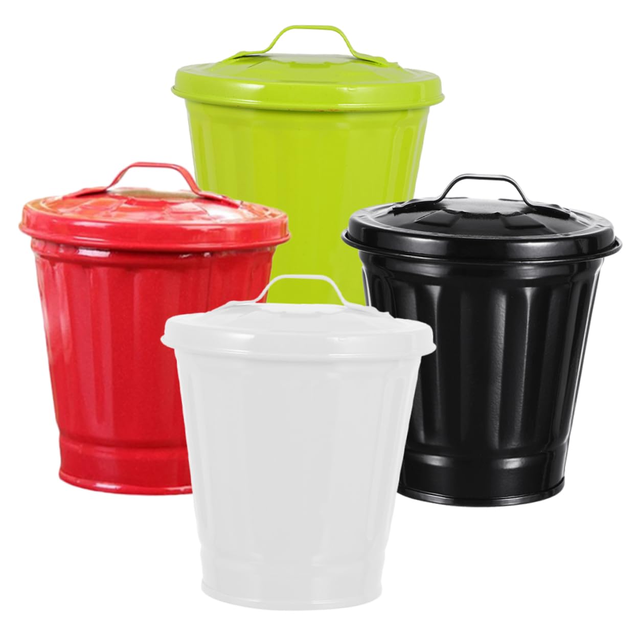 Poubelle de bureau multifonction lot de 4 pots à crayons stables pour chambre