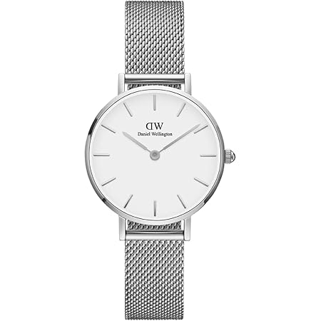 Daniel Wellington Petite Sterling Orologio Donna, 32mm, in Maglia, Argento  : Amazon.it: Orologi