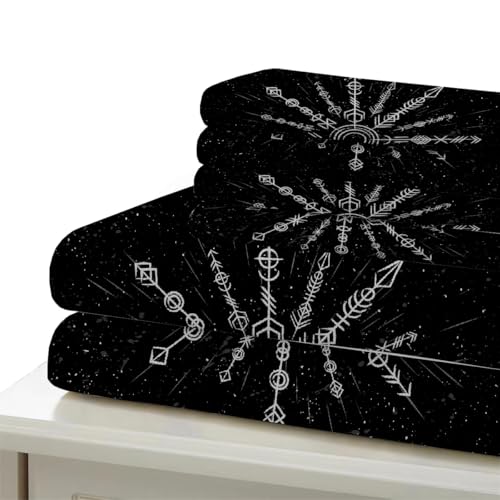 Housse de couette rétro 3D géométrie parure de lit 240x260cm microfibre - 6