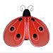 Hanging Ladybug 8" Medium Red Black Shimmer Mesh Nylon Lady Bug Decorations Decorate Baby Nursery Bedroom, Girls Room Ceiling Wall Decor, Wedding, Birthday Party, Baby Shower, Bathroom, Ladybugs 3D Art
