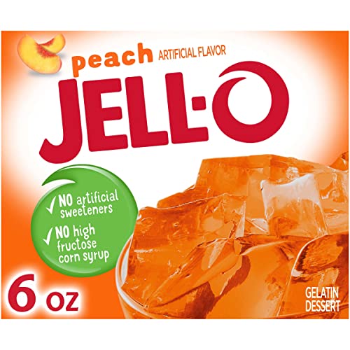 Image of Jell-O Peach Gelatin Mix (6 oz Box)
