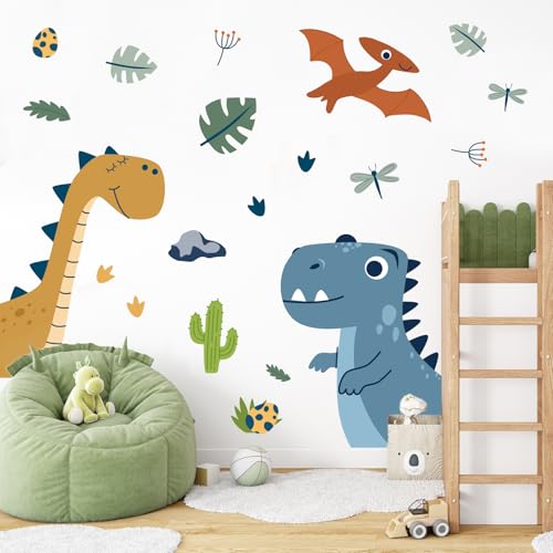 Vinilos decorativos de dinosaurios Boho 2 hojas grandes miniatura 4