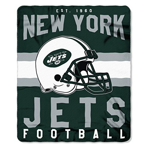 Northwest NFL New York Jets Unisex-Adult Fleece Throw Blanket 50 x 60 Singular