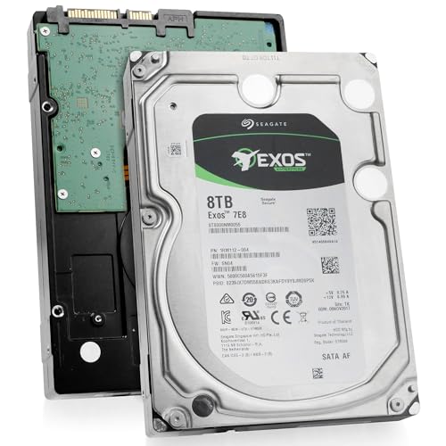 Image of Seagate Exos 7E8 8TB 512e SATA 256MB Cache 3.5-Inch Enterprise Hard Drive (ST8000NM0055) (Renewed)