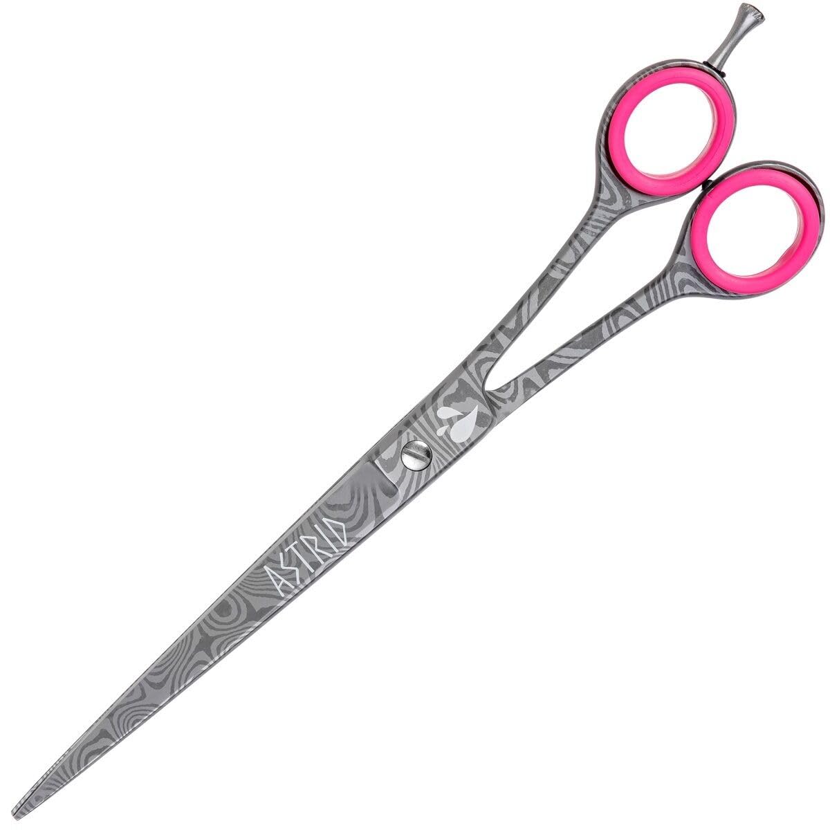 Groom Professional Astrid Straight Scissor, 8-Inch, Gray