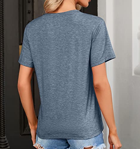 Image of Women's Casual Warning Girls Trip in Progress T-Shirt Casual Crewneck Short Sleeve Graphic Tee