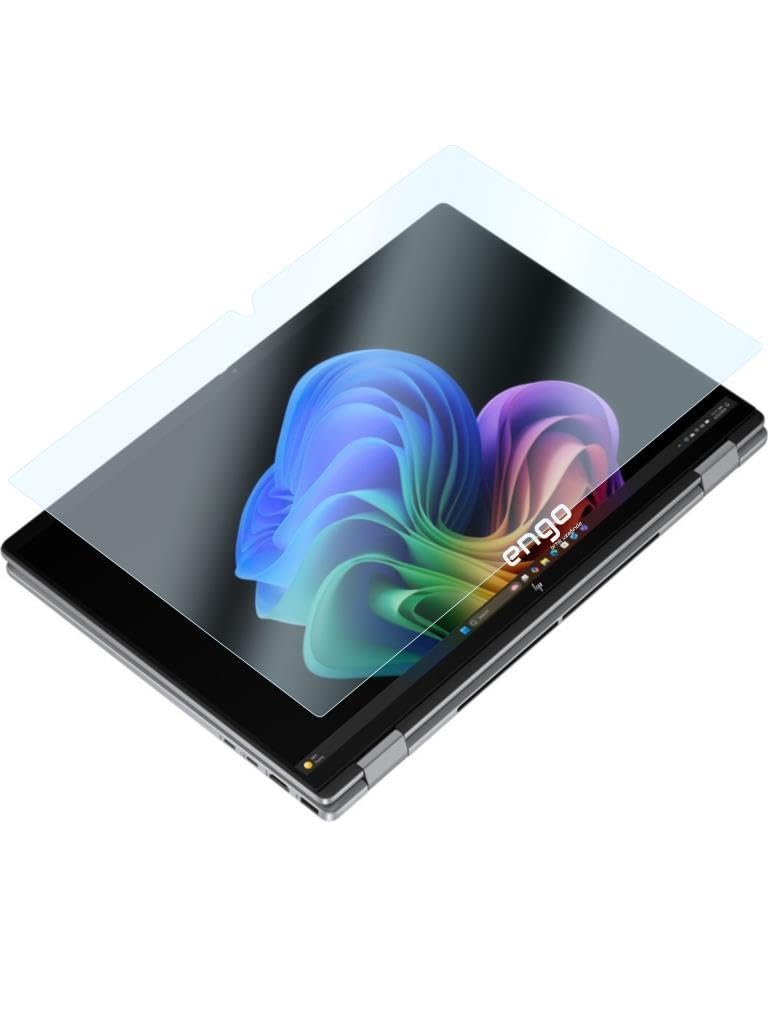 Engo Hp Omnibook X Flip 16 İnç İle Uyumlu Ekran Koruyucu Notebook, 9h Temperli Kırılmaz Esnek Nano Cam, Çizilmeye Ve Darbeye Dayanıklı Laptop Koruma, Hd Şeffaf
