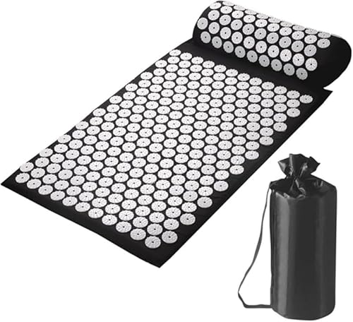 KryZaro枕付き指圧スパイクマット|ヨガマット兼用 マッサージ・リラクゼーション・痛み緩和 鍼治療効果型