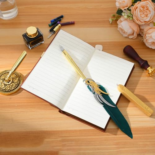 Ensemble de stylo à plume vintage et tampon idée cadeau idéal