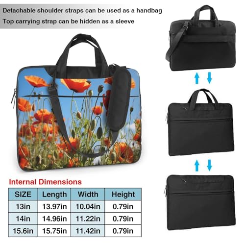 Bolsa para portátil Poppies on Blue Sky miniatura 2
