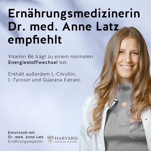 Wake Up Call Energy Vitamin – Natürliche Energie mit 30mg Guarana, Vitamin B6 und L-Tyrosin – 60 Stück – Vegetarisch – Bears with Benefits