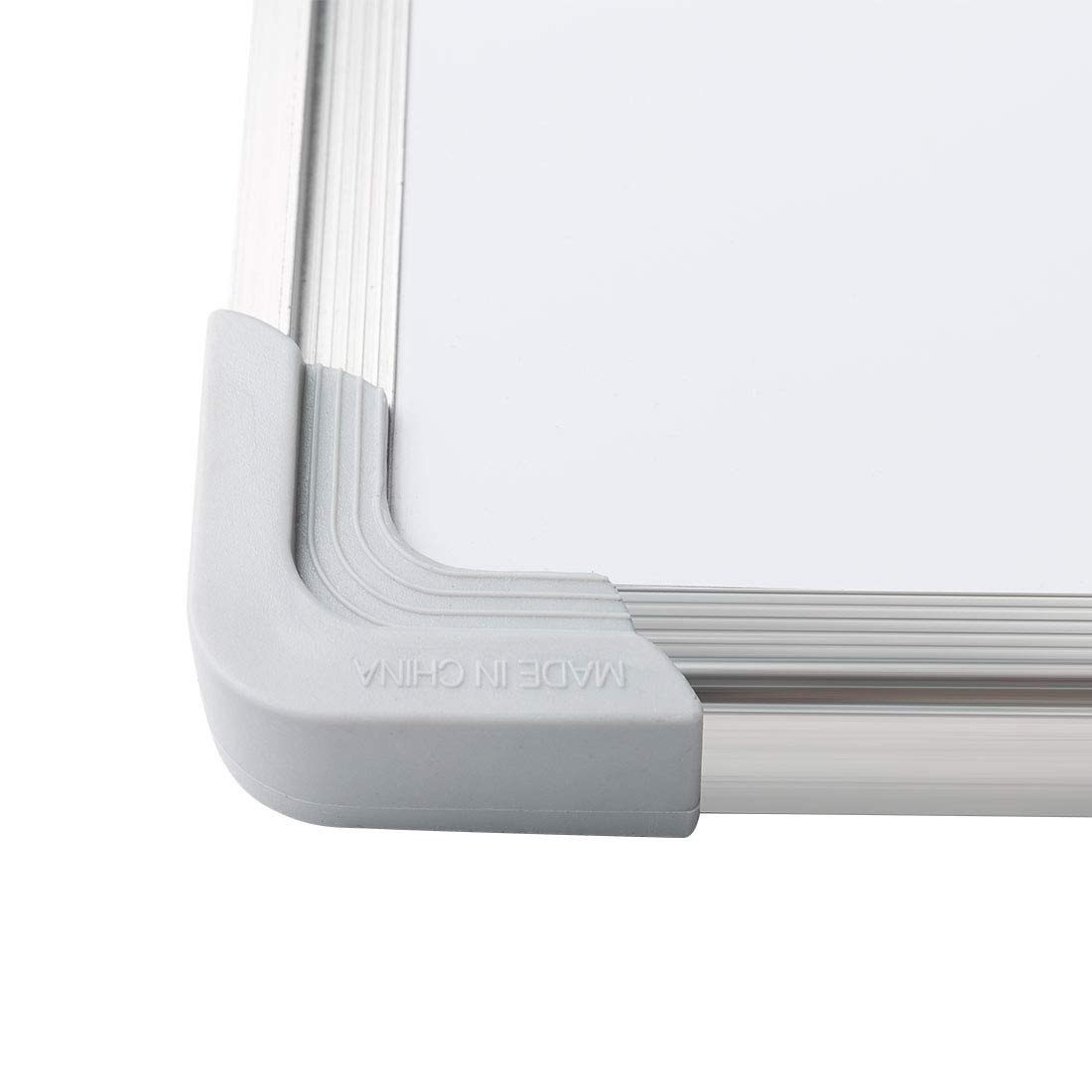 DOEWORKS Magnetic Whiteboard 40 x 30cm, Dry Erase White Board with Aluminium Frame, Hanging A3 Board for Home Kitchen School Office