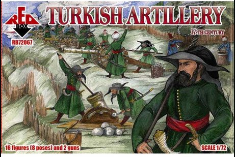Figuras de Artillería Turca 17o Siglo Redbox 1:72 miniatura 1