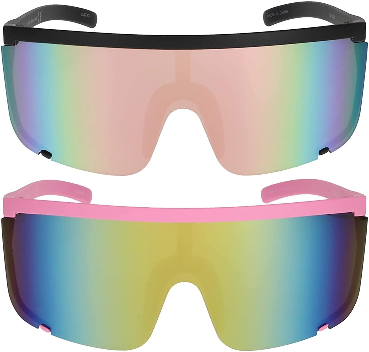 Oversized Shield Sunglasses UV Protected Unisex Shades BLUE CUT Fit Over Polarized Sunglasses Solar Shield  main image 3