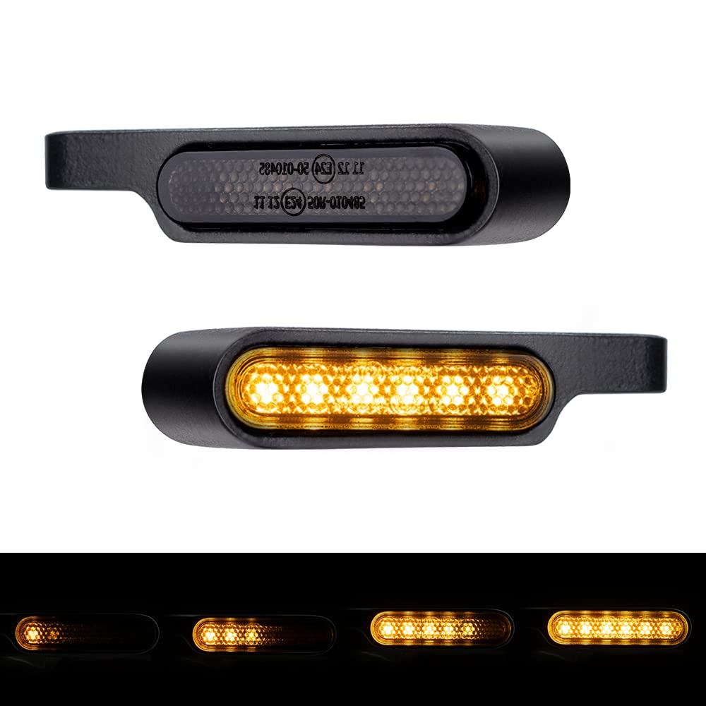 Buy Handlebar LED Turn Signals Sequential Mini Motorcycle Blinkers