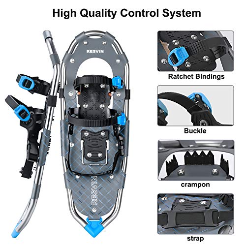 image for RESVIN Snow Shoes, Lightweight Aluminum Snowshoes for Men and Women, A