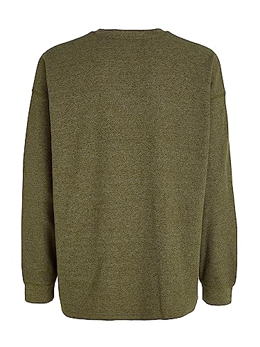 Tommy Jeans Tjm Rlx Waffle Snit Tee Langarm Strickoberteile, Herren, Grün (Drab Olive Green), M 5