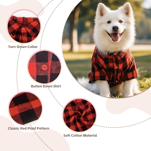 Disfraz Navideño para Perro Rojo Talla L miniatura 5