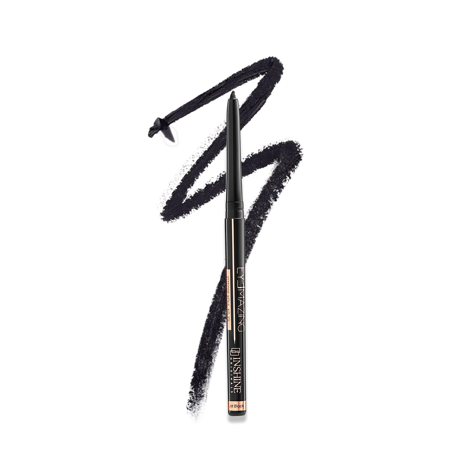 INSHINE ORIGINALS EYEMAZING Intense Kohl Kajal | Smudge-Proof & Long-Lasting | Jet Black Pigmentation | Smooth Application for All Eye Looks | Perfect for Sensitive Eyes (Black)-picture-17