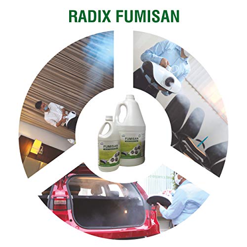 Image of RADIX FUMISAN Ready To Use Smoke Machine Disinfectant Solution, Use With Thermal Fogger Machine (Pack of 6, 6x1 Ltr)