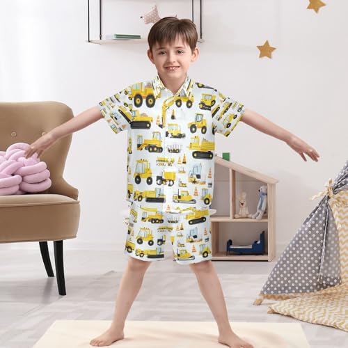 Image of Boccsty Red Strawberry Boy Summer Shorts Sets Hawaiian Toddler Boys T-Shirt & Pants 2 Pcs 3T-10T