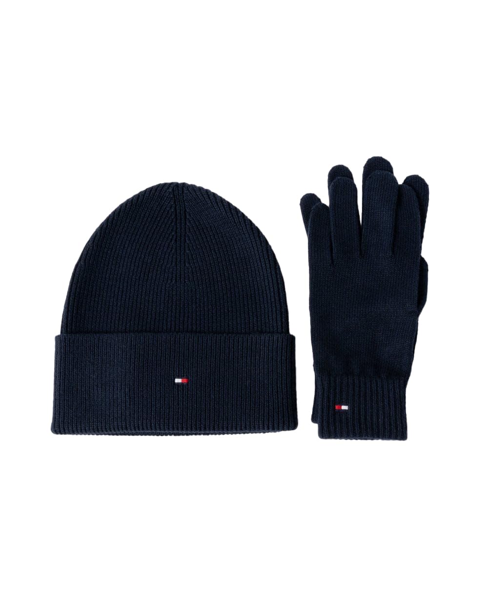 Tommy Hilfiger Damski zestaw prezentowy Essential czapka i rękawiczki, niebieski (Space Blue), rozmiar uniwersalny, Niebieski (Space Blue), jeden rozmiar