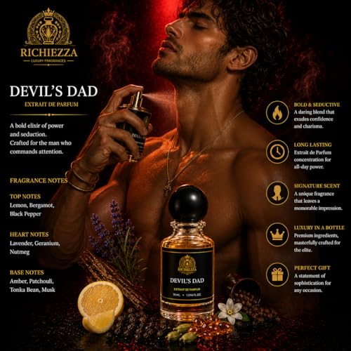 Image of Devil's DAD Luxury Perfume for Men | Extrait de Parfum | Bold Long Lasting Fragrance Perfume | Citrus, Musk and Lavender Premium Fragrance Scent 30 ml