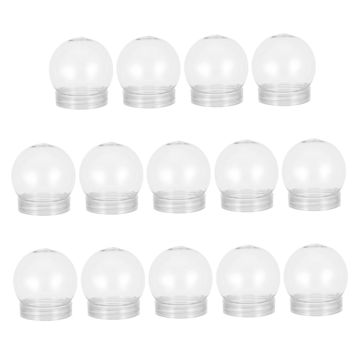 Bolas de nieve de plástico transparente 150 ml para hacer frascos de dulces y manualidades