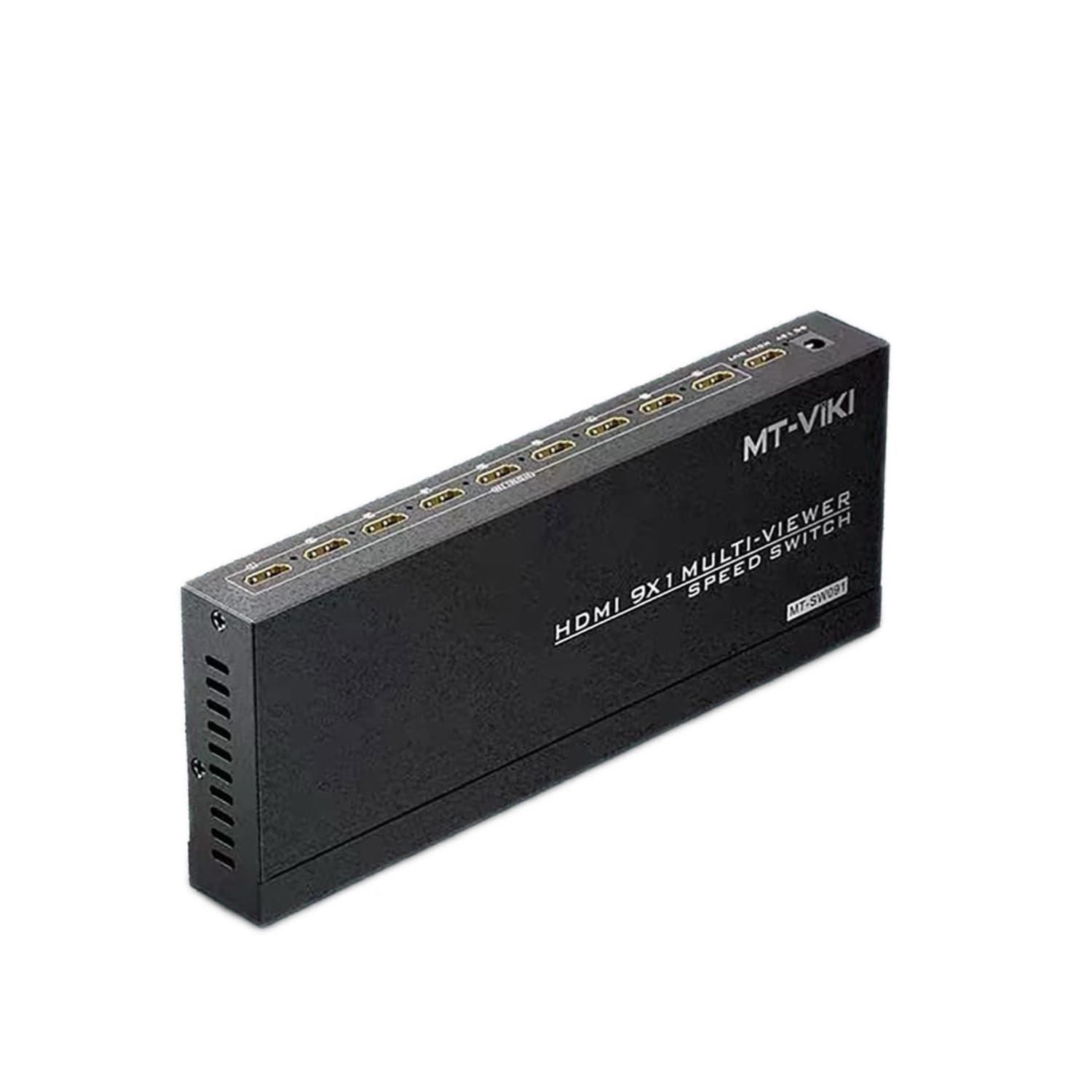 HDMI Multi-viewer Switch 9x1 HDMI Quad Multi-Viewer Seamless Switcher 9 in 1 Out 1080p HDMI Seamless IR Control 3D, 10 Viewing Modes for Security Camera, Gaming Consoles