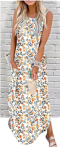 Image of CHUNTIANRAN Maxi Dresses for Women Summer Outfits Boho Beach Long Dresses Casual Sundresses Resort Wear for Women 2026