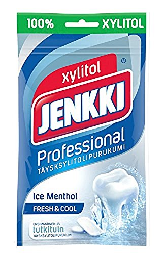 10 Bags x 90g of Jenkki Professional Ice Menthol - Finnish - 100% Xylitol - Chewing Gum image 2
