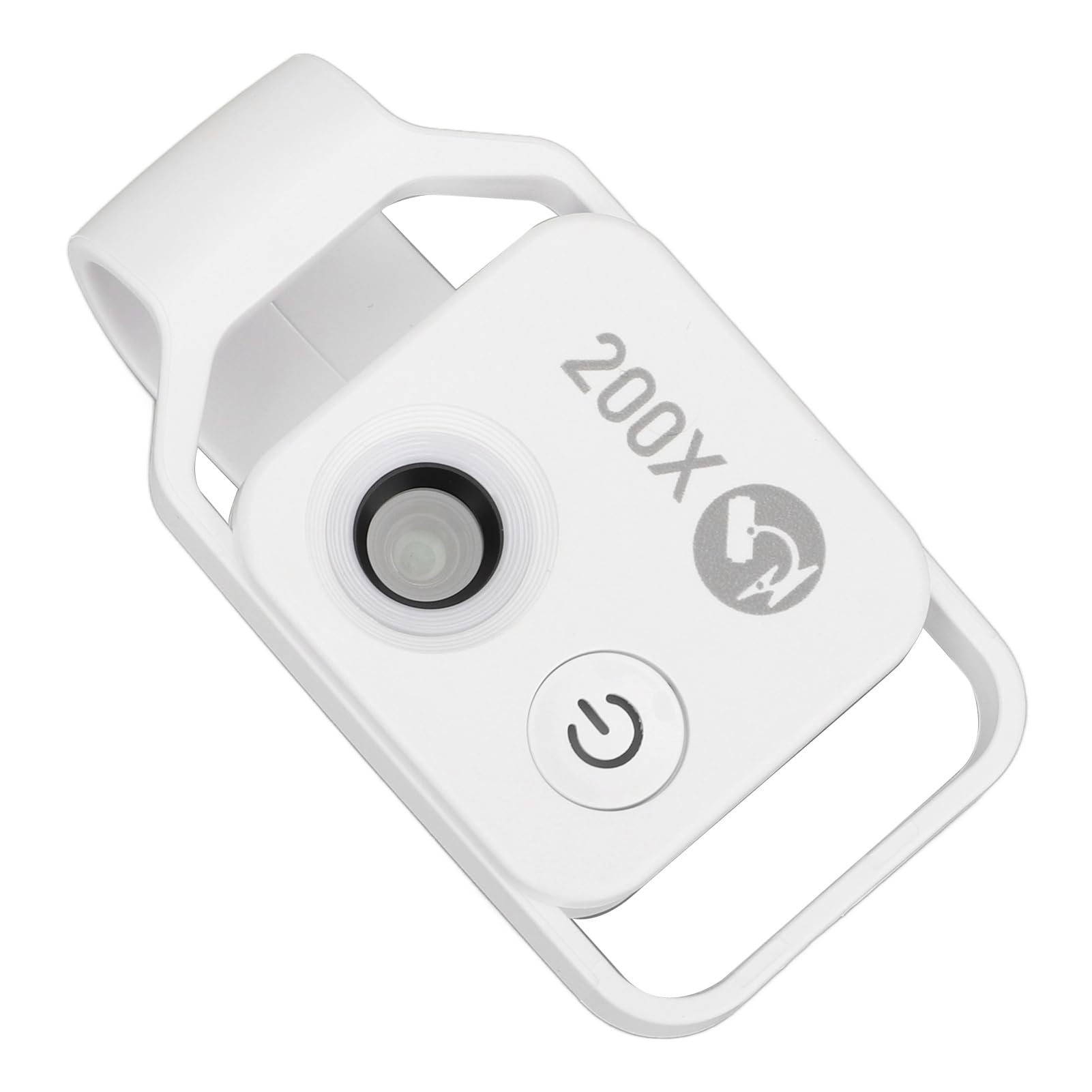 Cuifati 200X Teléfono Mini Microscopio, Clip-On con Luz LED (White)