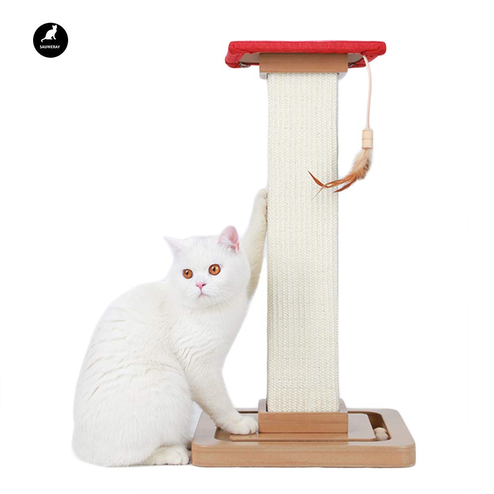 Tour de saut pour chat avec griffoir en sisal et plateforme de repos