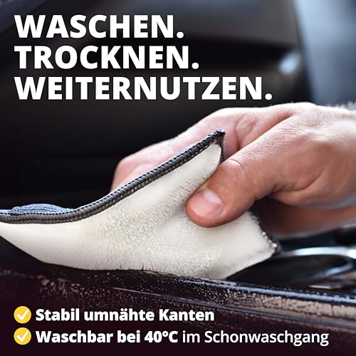 LICARGO Scrub Pad Auto Innenraum, 3 Stück – Mikrofaser Autoschwamm für porentiefe Reinigung von Kunststoff, Polster, Leder & Armaturen… – Ansicht 4
