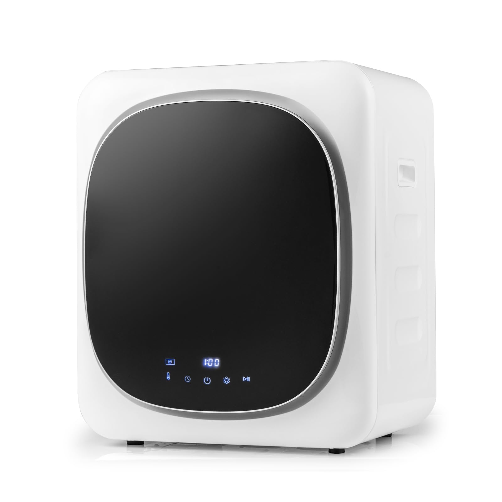 FANTASK Mini asciugatrice 800 W con disinfezione e deodorizzazione e protezione da surriscaldamento, asciugatura fino a 69 ℃, touch screen LED, filtrazione multipla, 4 temperature e 6 timer