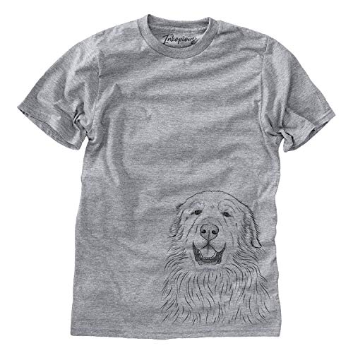 Bare Horton The Great Pyrenees Dog Men's/Women's Triblend T-Shirt Unisex Crewneck Xtra Large Grey