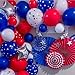 Beaumode 139pcs July 4th Balloon Arch Garland Kit Red White Blue Balloon Arch for Memorial Day Independence Day Americana Patriotic Veterans American Flag Day Party Decorations (Dusty Pink)