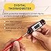 General Tools Digital Thermometer #DT310LAB, 8 Inch Extra Long Stainless Steel Probe, -58 to 302 degrees Fahrenheit (-50 to 150 degrees Celsius) Range with High and Low Alarms, Auto-Off