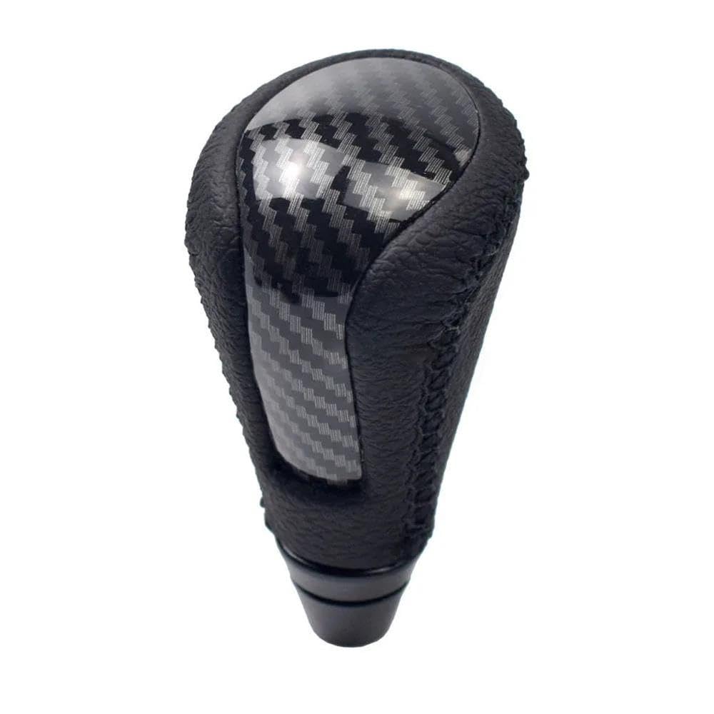 Sxqpocar Black Leather Carbon Fiber Gear Shift Knob For Lexus Is250 Is350 2006-2013 Shift Lever Head(Black)