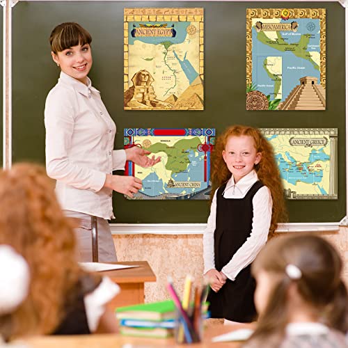 Image of Ancient Civilizations Poster for Social Studies Classroom Learning - Educational Decor for Primary, Middle, and High School - Social Education Wall Art