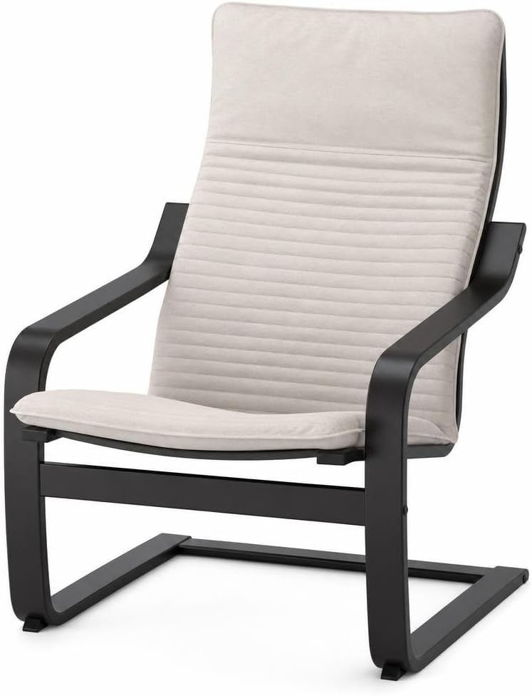 Sillón IKEA Poang Negro-Marrón Knisa Beige claro 692.407.95